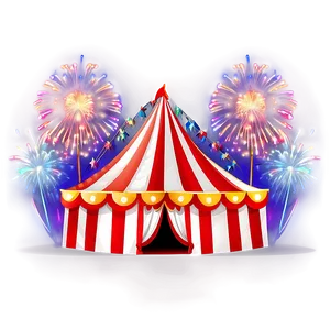 Circus Tent With Fireworks PNG 86 PNG