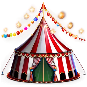 Circus Tent With Lights PNG 06132024