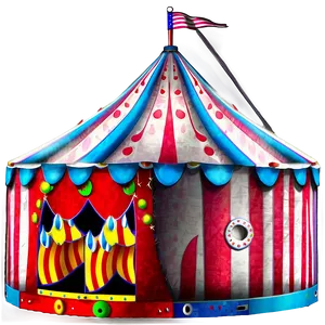 Circus Tent With Performers PNG 06132024