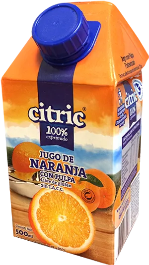 Citric Orange Juice Carton500ml PNG image