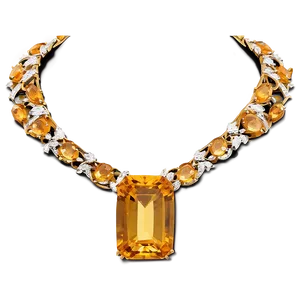 Citrine Necklace Jewel PNG Ixj