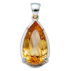 Citrine Pendant Stone Png 06282024 PNG image