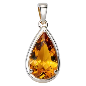 Citrine Pendant Stone Png 8 PNG image