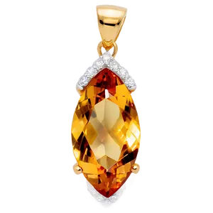 Citrine Pendant Stone Png Hid3 PNG image