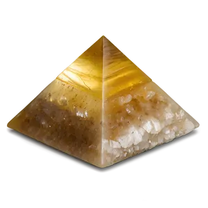 Citrine Pyramid PNG Ywe59
