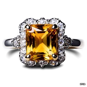 Citrine Ring Stone PNG Tvp