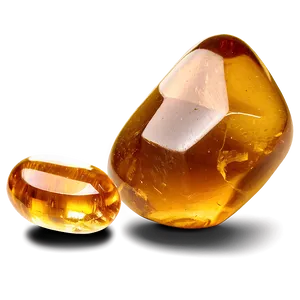 Citrine Tumbled Stone Png 06282024 PNG image