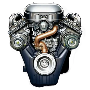 City Car Engine Cutaway PNG 06132024