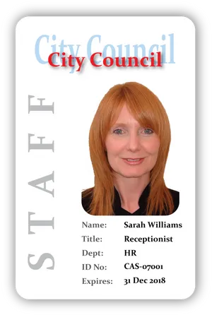 City Council Staff I D Card PNG image