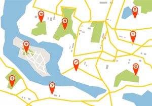 City Map Pointsof Interest PNG image