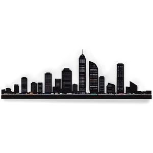 City Skyline At Night Photo PNG 14