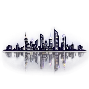 City Skyline At Night Picture Png 50 PNG image