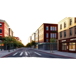 City Street At Dawn Png Jup77 PNG image