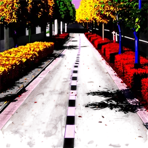 City Street During Autumn PNG 19 PNG