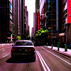 City Street Traffic PNG Fiw15 PNG