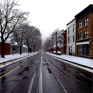 City Street With Snowfall PNG Jhu13 PNG