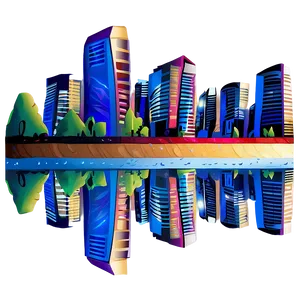 Cityscape Art PNG 49
