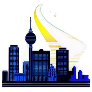 Cityscape At Twilight PNG Mce PNG