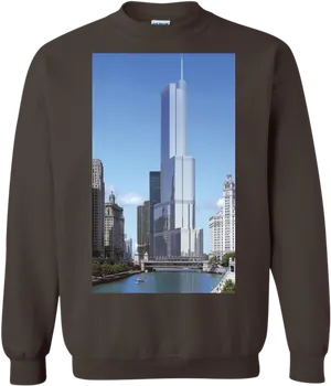 Cityscape Tower Sweatshirt Design