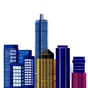 Cityscape With Skyscrapers Png Yhv PNG image