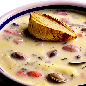 Clam Chowder New England PNG 05242024