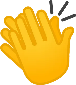 Clapping Hand Emoji Illustration PNG image