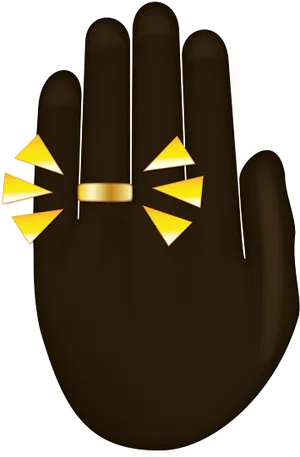 Clapping Hand Emojiwith Ring PNG image