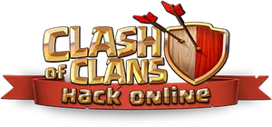 Clash_of_ Clans_ Hack_ Online_ Logo PNG image