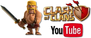 Clashof Clans Barbarian Promotion PNG image