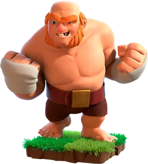 Clashof Clans Giant Character PNG image