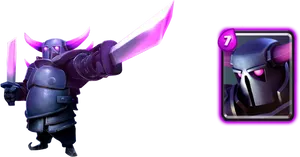 Clashof Clans P E K K A Character PNG image