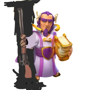 Clashof Clans Purple Wizard PNG image