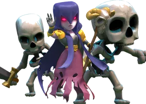 Clashof Clans Royal Ghostand Witch PNG image