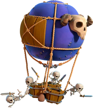 Clashof Clans Skeleton Balloon PNG image