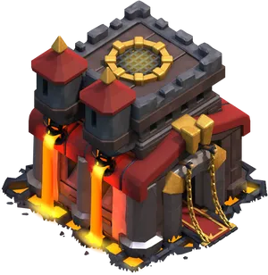 Clashof Clans Town Hall12 PNG image