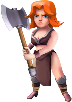 Clashof Clans Valkyrie Character PNG image