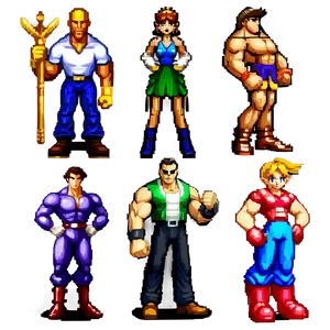 Classic 16 Bit Characters PNG Ndo74