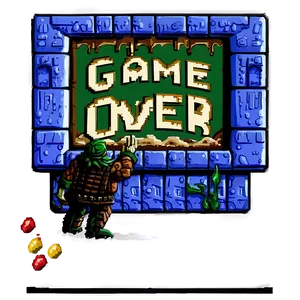 Classic 16 Bit Game Over Screens PNG 55