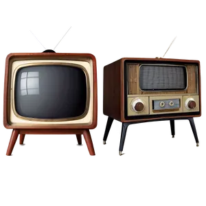 Classic 1950s Television Set Png 05252024 PNG image