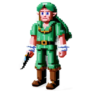 Classic 8-bit Link PNG Gqn