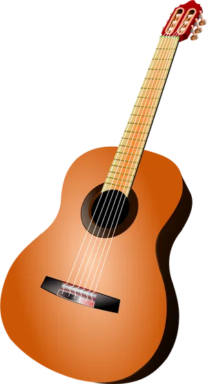 Classic Acoustic Guitar PNG image