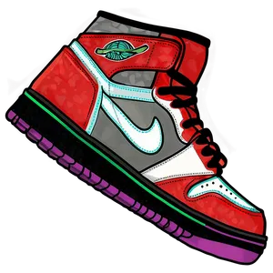 Classic Air Jordan Shoes Png Gdm PNG image