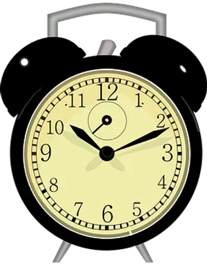 Classic Alarm Clock Illustration PNG image