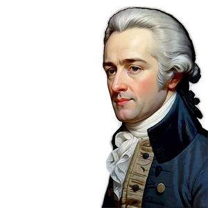 Classic Alexander Hamilton Painting Png Xrh76 PNG image