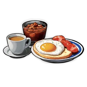 Classic American Breakfast PNG 05212024