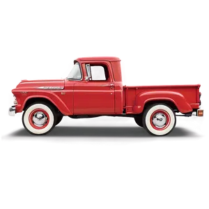 Classic American Truck Side PNG Tey