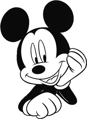 Classic Animated Character Gesture PNG
