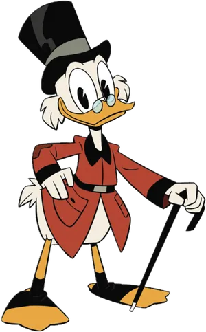 Classic_ Animated_ Duck_ Character PNG image