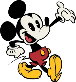 Classic Animated Mouse Character PNG image