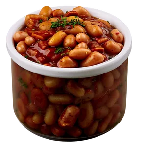 Classic Baked Beans Dish Png Fbx PNG image